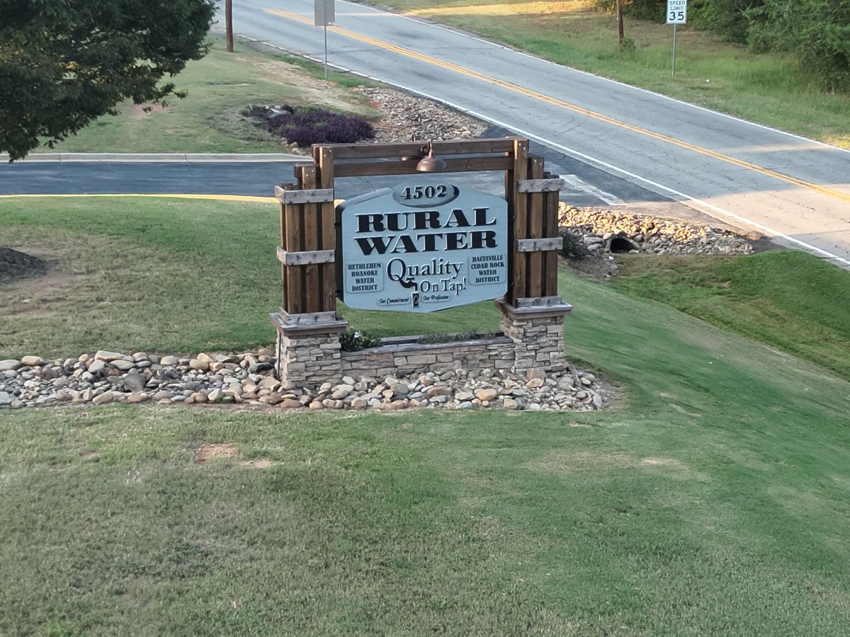 Rural Water Sign